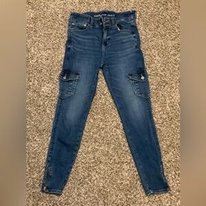 American Eagle Outfitters Dark Blue Skinny Jeans